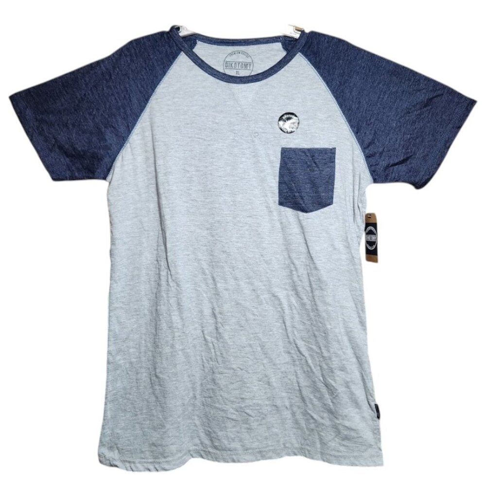 NEW Dikotomy T-Shirt Shirt Tee Size XL Extra Large COLOR BLOCK CREW NECK TEE 60%